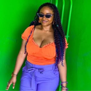 Orange Trendy Top *Extended Sizes